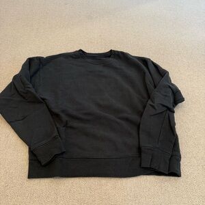 Girlfriend Collective Classic Black Sweatshirt
